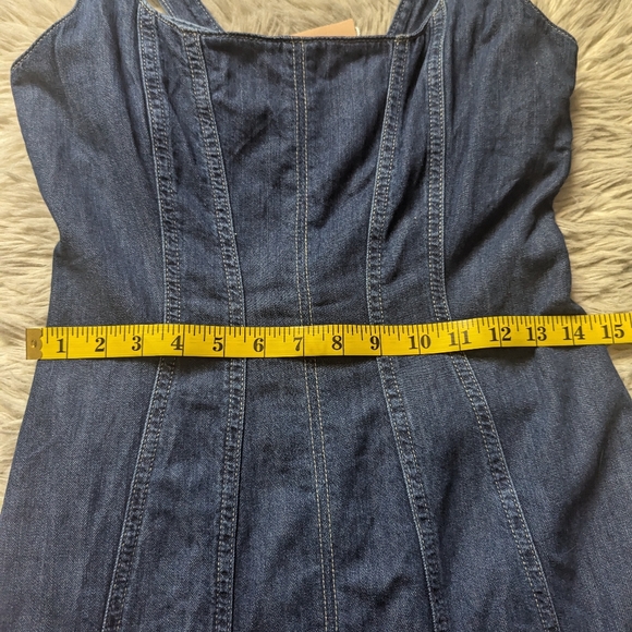 NWT Reformation Amory Denim Midi Dress - Picture 9 of 14